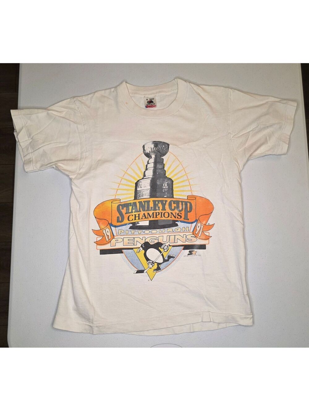 1991 NHL Pittsburgh Penguins Stanley Cup Champs Tee